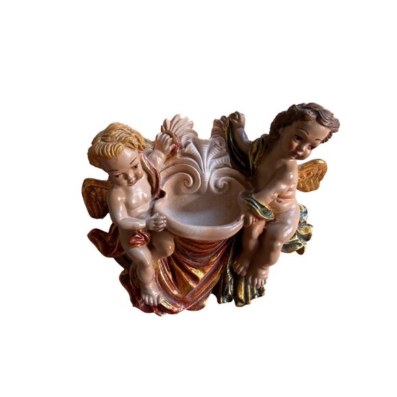 VTG Guerrini Cordoba Angel Cherub Wall Decor Religious Holy water font Spain - Picture 1 of 13